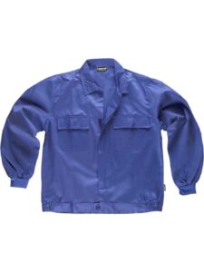 WorkTeam Cazadora Trabajo con Cierre de Botones, Cintura Elástica y Dos Bolsos de Pecho. Hombre