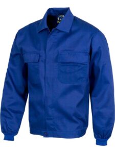 WorkTeam Cazadora Trabajo con Cierre de Botones, Cintura Elástica y Dos Bolsos de Pecho. Hombre