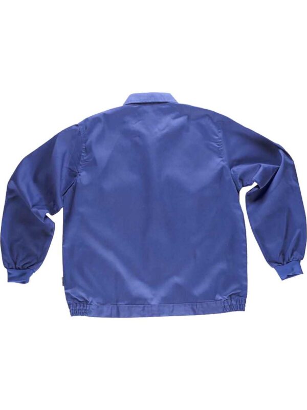 WorkTeam Cazadora Trabajo con Cierre de Botones, Cintura Elástica y Dos Bolsos de Pecho. Hombre