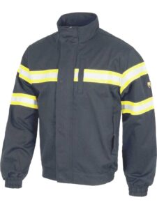 WorkTeam Cazadora Ignífuga, Tejido modacrilico, Algodon, Antiestatico y cintas Reflectantes.EN11612,EN11611,EN1149,EN61482. - Imagen 2