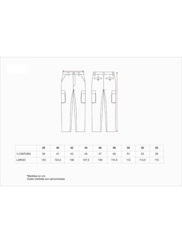 WorkTeam Pantalón Tipo Chino, Multibolsillos, Tejido Elástico. Hombre - Imagen 7