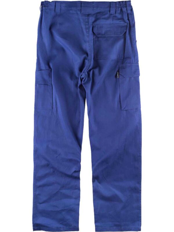 WorkTeam Pantalón con Cintura elástica y Multibolsillos, 100% Algodón GRUESO, Especial FRÍO, Soldadores, Construcción, Trabajo, etc. Hombre