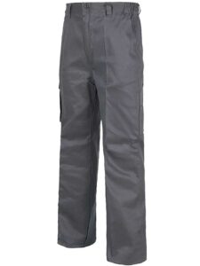 WorkTeam Pantalón con Cintura elástica y Multibolsillos, 100% Algodón GRUESO, Especial FRÍO, Soldadores, Construcción, Trabajo, etc. Hombre - Imagen 2