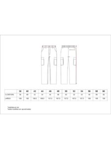 WorkTeam Pantalón con Cintura Elástica, Multibolsillos, 100% Algodón Ligero, Especial Soldadores, Construcción, Trabajo, etc. Hombre