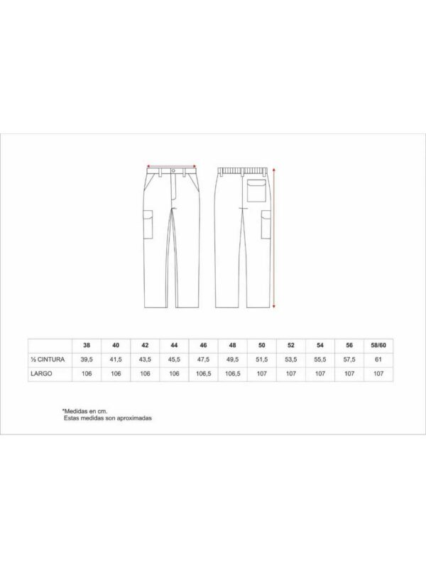 WorkTeam Pantalón con Cintura elástica, Multibolsillos, 100% Algodón, Especial Soldadores, Construcción, Trabajo, etc. Hombre