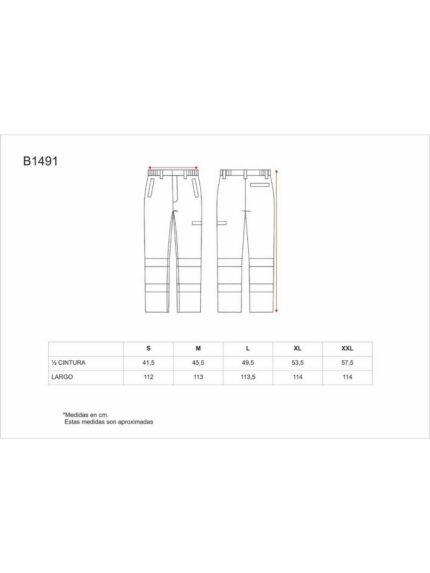 WorkTeam Pantalón Alta Visibilidad Ignífugo, Tejido modacrílico, Algodón y Antiestático. EN11611, EN11612, EN1149, EN61482. Hombre