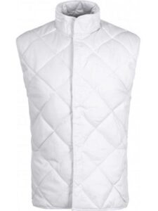 Workteam Chaleco Especial Alimentación,  Guateado, Acolchado con Cierre de Corchetes y sin Bolsillos. Hombre