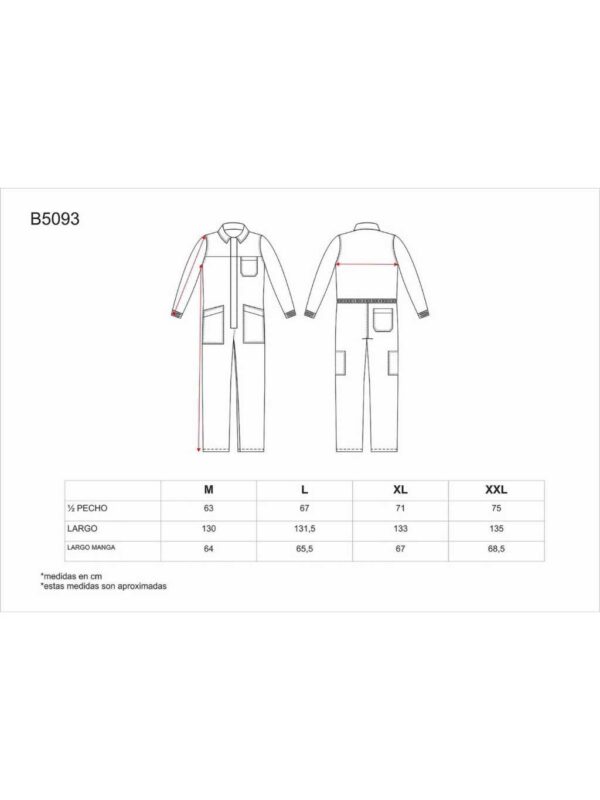 Teamwork Mono de Trabajo. Buzo ignífugo y antiestático. - Imagen 4