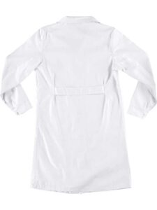 WorkTeam Bata de Mujer con cierre de botones, un bolso de pecho y 2 bajos. 100% Algodón. Mujer