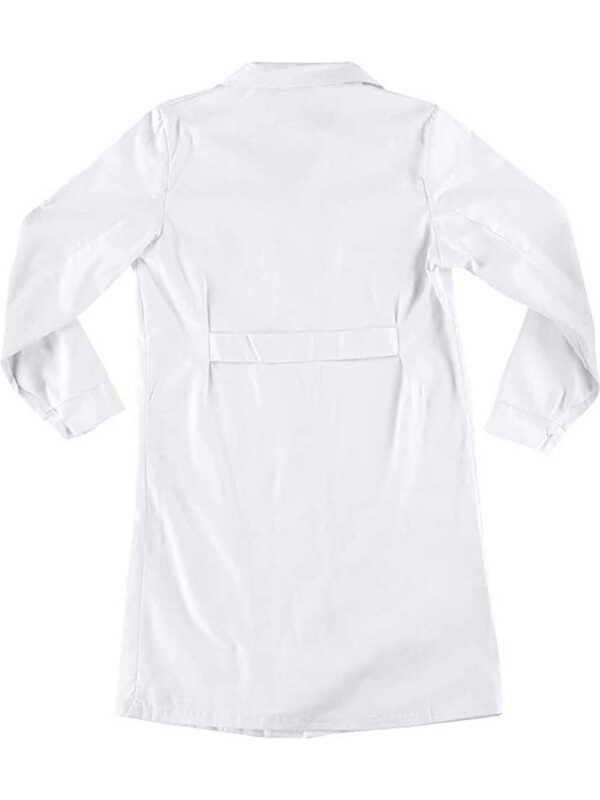 WorkTeam Bata de Mujer con cierre de botones, un bolso de pecho y 2 bajos. 100% Algodón. Mujer