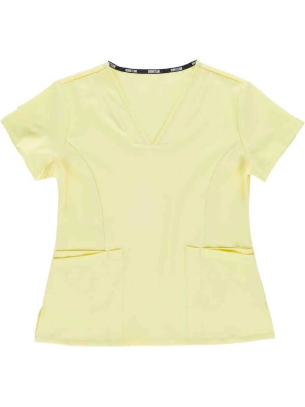 Workteam Casaca Sanitaria Entallada Mujer, Tejido Elástico. Camisa Médico, Enfermera, Dentista, Estética, Veterinaria. - Imagen 7