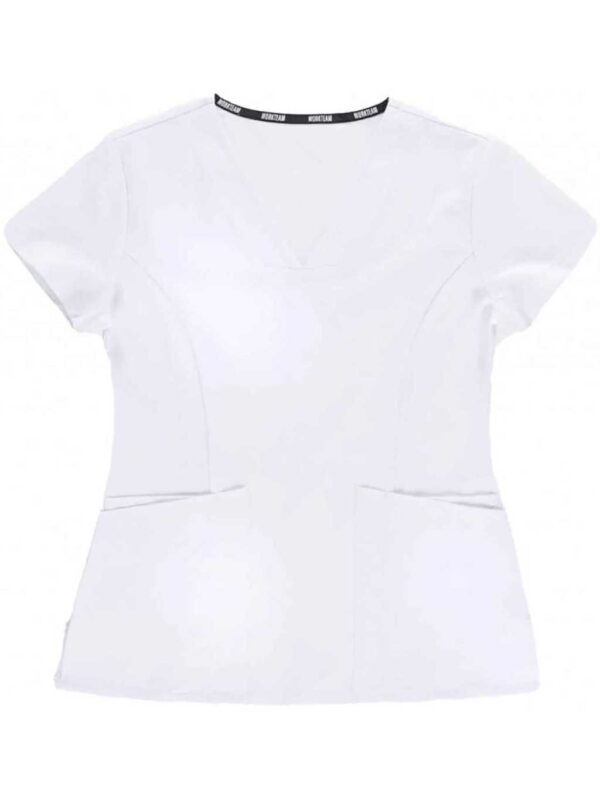 Workteam Casaca Sanitaria Entallada Mujer, Tejido Elástico. Camisa Médico, Enfermera, Dentista, Estética, Veterinaria. - Imagen 4