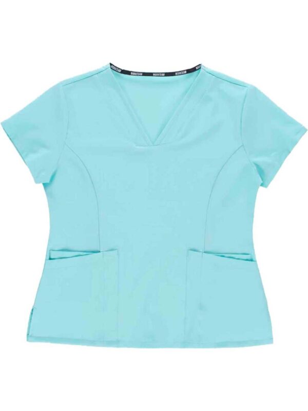 Workteam Casaca Sanitaria Entallada Mujer, Tejido Elástico. Camisa Médico, Enfermera, Dentista, Estética, Veterinaria. - Imagen 6