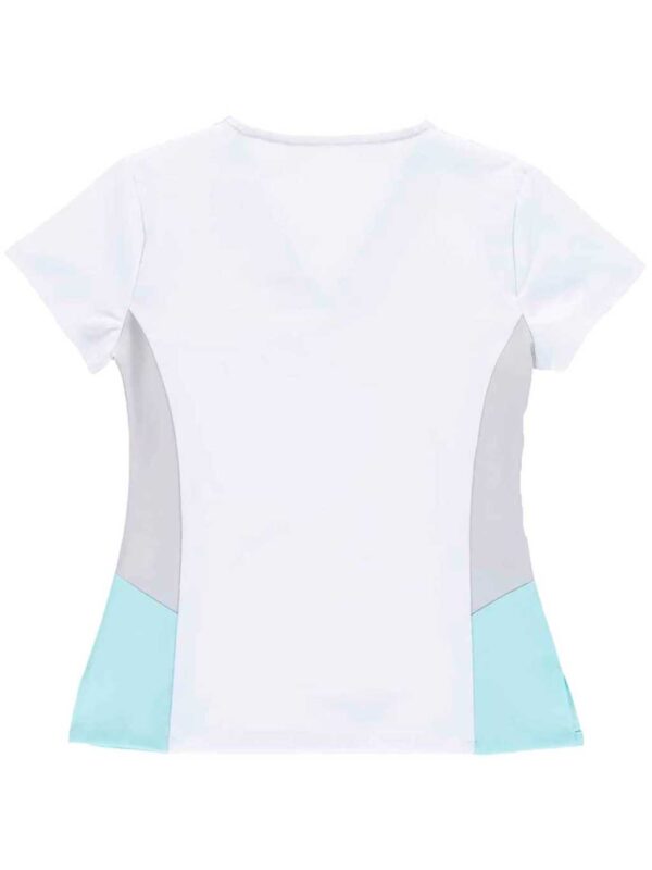 Workteam Casaca Sanitaria Entallada Mujer, Tejido Elástico. Uniforme Sanitario Médico, Enfermera, Dentista, Estética, Veterinaria. Mujer