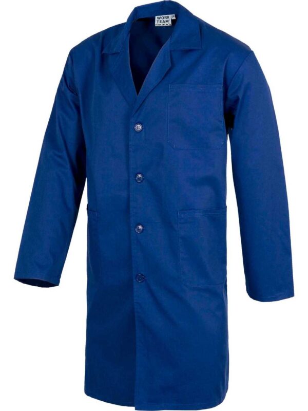 WorkTeam Bata de Caballero con Cierre de Botones, un Bolso de Pecho y 2 Laterales. Hombre - Imagen 5