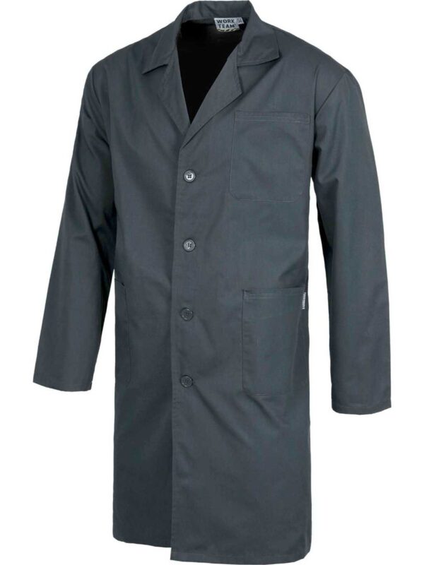 WorkTeam Bata de Caballero con Cierre de Botones, un Bolso de Pecho y 2 Laterales. Hombre - Imagen 3
