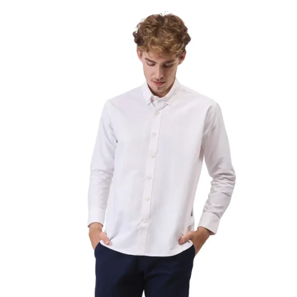 Workteam Camisa Trabajo de Manga Larga con un Bolso de Pecho; Tejido Oxford, 100% Algodón. Hombre - Imagen 3