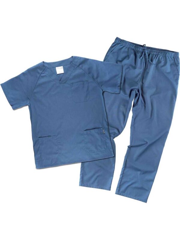 WorkTeam Uniforme sanitario o Conjunto Sanitario, con elástico y cordón en la cintura, Casaca y Pantalón - Imagen 7
