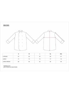 WorkTeam Chaqueta Cocina Unisex con Botones de Seguridad y Vivos a Contraste. Hombre