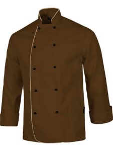 WorkTeam Chaqueta Cocina Unisex con Botones de Seguridad y Vivos a Contraste. Hombre - Imagen 4