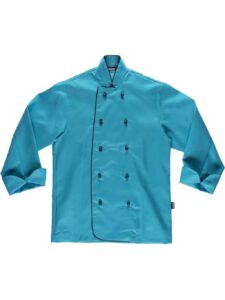 WorkTeam Chaqueta Cocina Unisex con Botones de Seguridad y Vivos a Contraste. Hombre