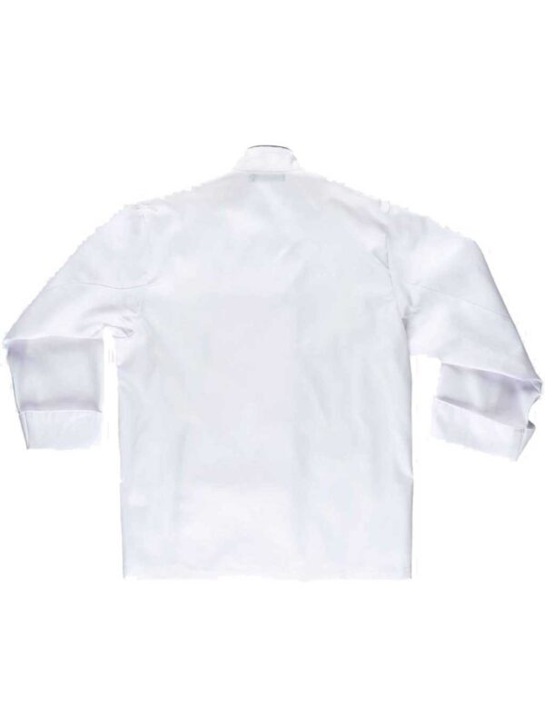 WorkTeam Chaqueta de Cocina con Vivos a Contraste y Botones de Seguridad. Hombre