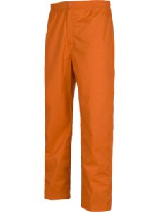 Workteam Pantalón Sanitario, cintura elástica, bragueta de cremallera. Unisex