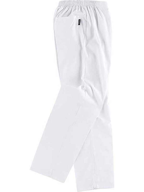 Workteam Pantalón Sanitario Cintura elástica, bragueta Cremallera, sin Bolsillos, 100% Algodón. Hombre - Imagen 3