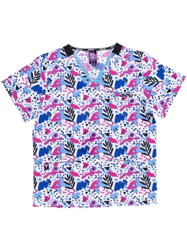 Workteam Casaca Sanitaria Estampada Unisex, TEJIDO ELÁSTICO. Uniforme sanitario, conjunto sanitario, camisa Médico, Enfermera, Dentista, Estética, Veterinaria, Hostelería. - Imagen 10