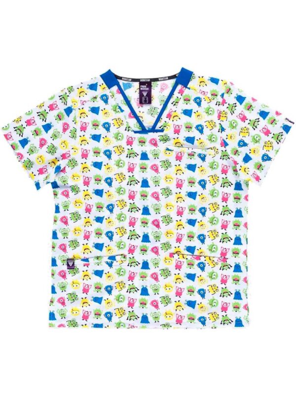 Workteam Casaca Sanitaria Estampada Unisex, TEJIDO ELÁSTICO. Uniforme sanitario, conjunto sanitario, camisa Médico, Enfermera, Dentista, Estética, Veterinaria, Hostelería. - Imagen 7