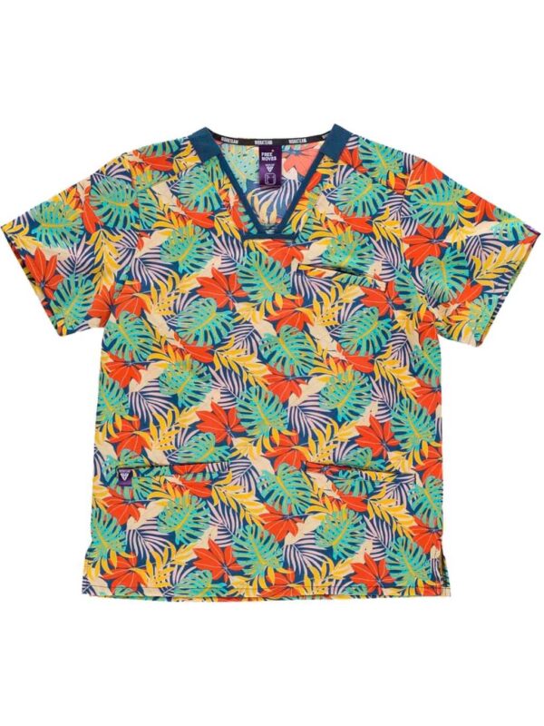 Workteam Casaca Sanitaria Estampada Unisex, TEJIDO ELÁSTICO. Uniforme sanitario, conjunto sanitario, camisa Médico, Enfermera, Dentista, Estética, Veterinaria, Hostelería. - Imagen 3