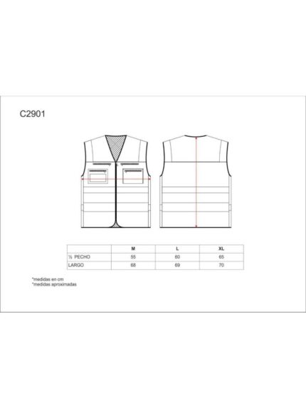 WorkTeam Chaleco multibolsillos alta visibilidad. Cintas reflectantes diferentes tamaños. EN ISO 20471:2013 HOMBRE