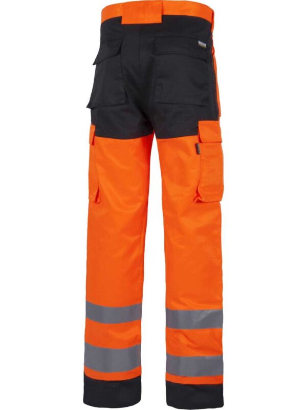 WorkTeam Pantalón Multibolsillos Alta Visibilidad. Cintas Reflectantes Diferentes Tamaños. EN ISO 20471:2013 Hombre - Imagen 2