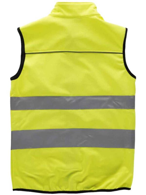 WorkTeam Chaleco workshell de Alta Visibilidad, Cintas Reflectantes de Diferentes tamaños. EN ISO 20471:2013 Hombre