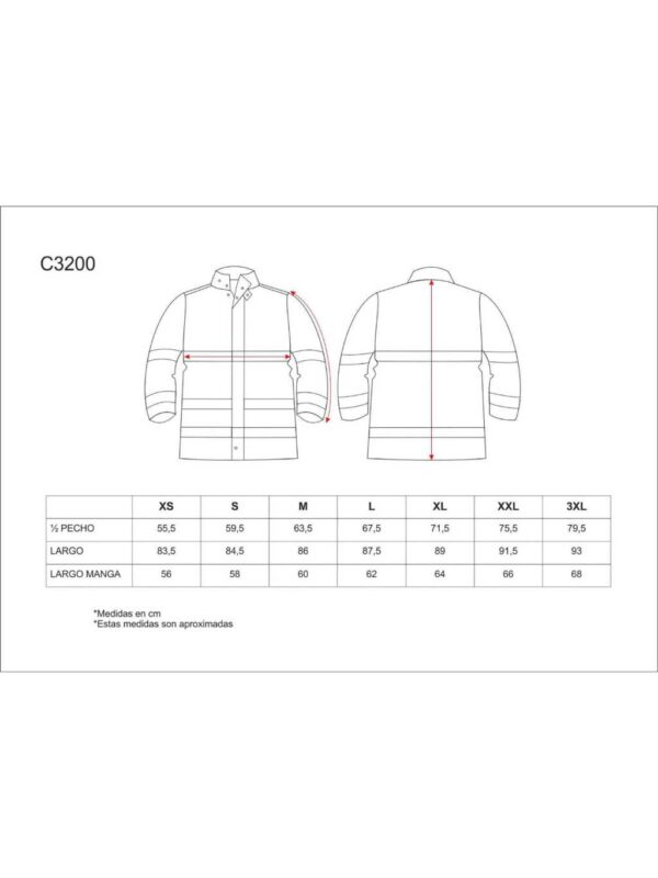 WorkTeam Parka Trabajo Acolchada, Abrigo Alta Visibilidad, con Cierre de Cremallera y Cintas Reflectantes. EN471. Unisex