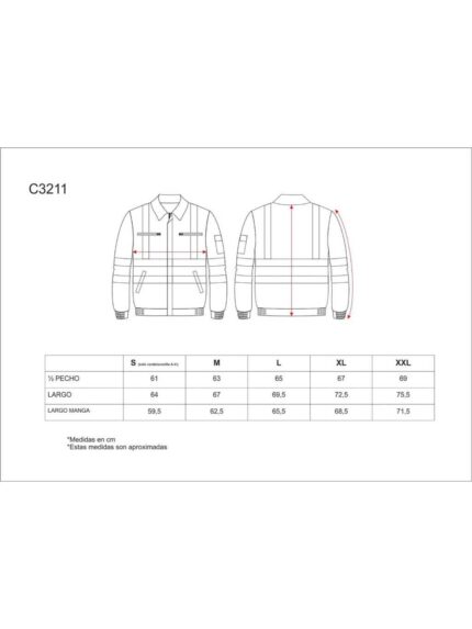 WorkTeam Cazadora combinada Alta Visibilidad con Cintas Reflectantes. EN471. Hombre