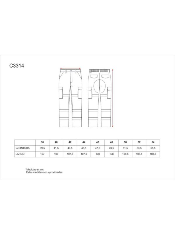 WorkTeam Pantalón Combinado Alta Visibilidad con Cintas Reflectantes. EN471. Hombre