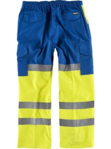 WorkTeam Pantalón Combinado Alta Visibilidad con Cintas Reflectantes. EN471. Hombre