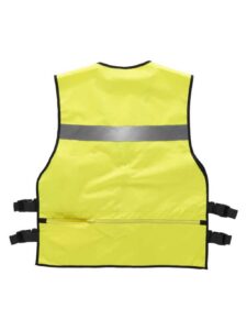 WorkTeam Chaleco Alta Visibilidad Profesional Multibolsillos con Ajustes Laterales y 2 Cintas Reflectantes. C3601 - Imagen 7