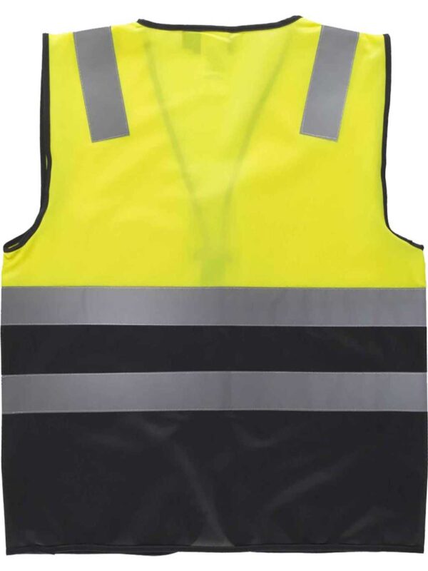 WorkTeam Chaleco Bicolor con Cierre de Cremallera y Cintas de Alta Visibilidad. EN ISO 20471:2013 Hombre