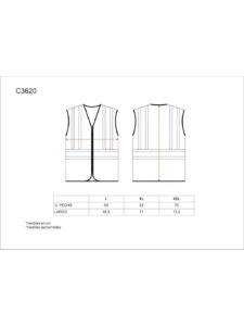 WorkTeam Chaleco alta visibilidad, multibolsillos, cintas reflectantes bicolores verticales y horizontales. - Imagen 5