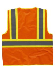 WorkTeam Chaleco alta visibilidad, multibolsillos, cintas reflectantes bicolores verticales y horizontales. - Imagen 4