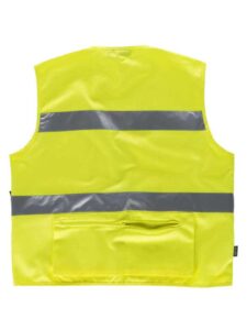WorkTeam Chaleco tipo Safari de ALTA VISIBILIDAD con Cintas Reflectantes. Unisex