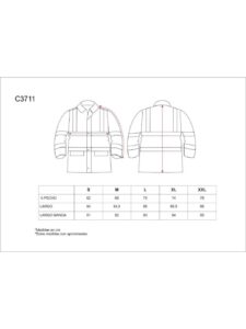 WorkTeam Parka Trabajo combinada Alta Visibilidad, Abrigo con Cintas Reflectantes. EN471. Unisex