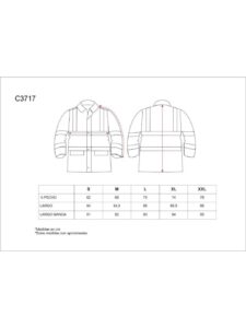 WorkTeam Parka Trabajo combinada Roja Alta Visibilidad, Abrigo con Cintas Reflectantes. EN ISO 20471:2013 UNISEX