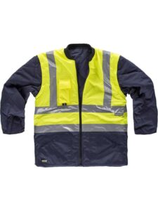 WorkTeam Parka Trabajo 5 en 1 Alta Visibilidad: Parka, Impermeable, Parka Ligera, Chaleco AV y Chaleco Marino. EN471. Unisex