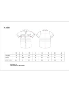 WorkTeam Camisa Manga Corta combinada ALTA VISIBILIDAD, con 2 Bolsos de Pecho y con Cintas Reflectantes. Hombre