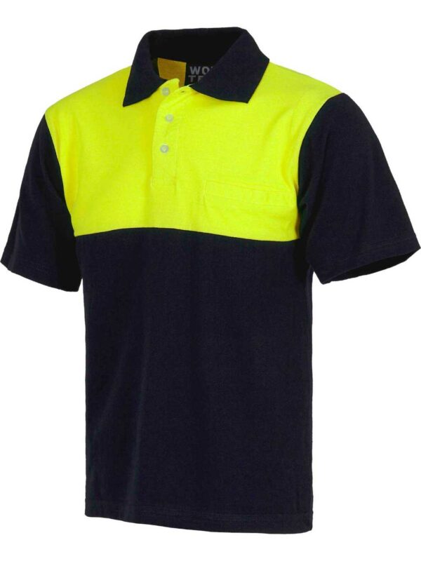 WorkTeam Polo Manga Corta, ALTA VISIBILIDAD, con canesú Combinado, un Bolso de Pecho. Hombre - Imagen 2