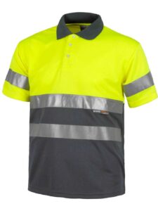 WorkTeam Polo Combinado ALTA VISIBILIDAD Manga Corta. Cintas Reflectantes Torso y Mangas. EN ISO 20471:2013 Hombre - Imagen 3