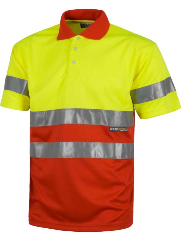WorkTeam Polo Combinado ALTA VISIBILIDAD Manga Corta. Cintas Reflectantes Torso y Mangas. EN ISO 20471:2013 Hombre - Imagen 2
